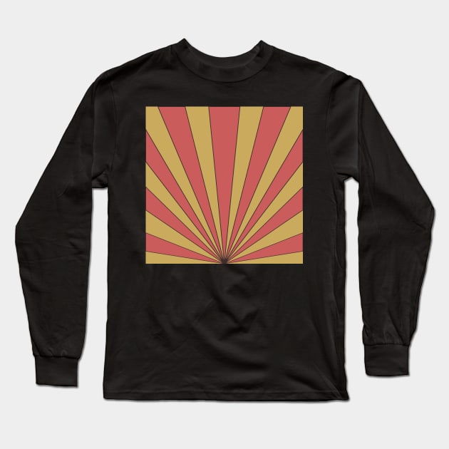 retro sunburst design Long Sleeve T-Shirt by pauloneill-art